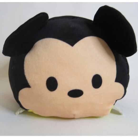 DISNEY Tsum Tsum Mickey Mouse Plush Stuffie 8" Soft Pillow Red Black Stuffed Toy - Picture 1 of 14